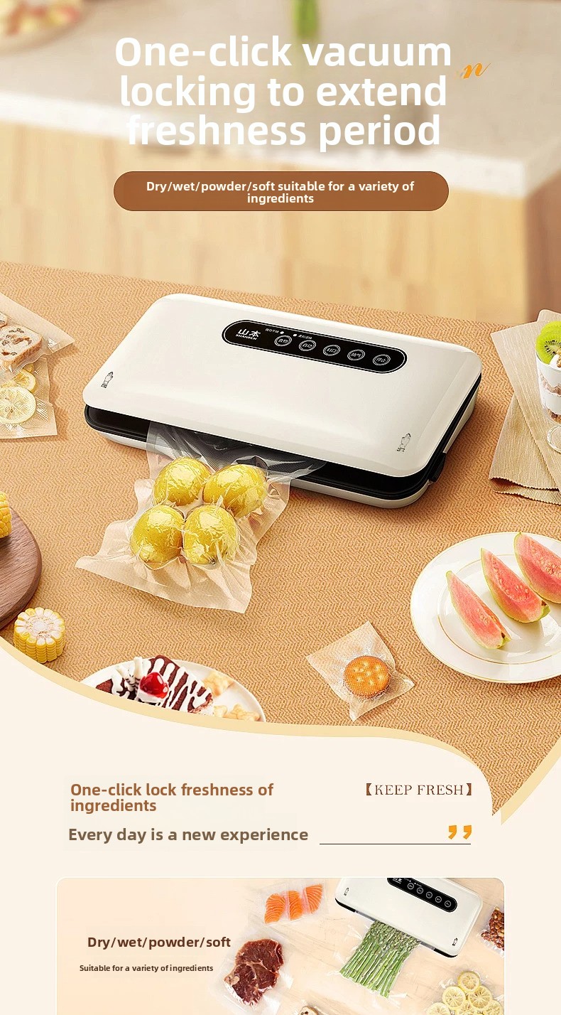 Food In Snacks - Mini Vacuum Sealer Machine Automatic Household