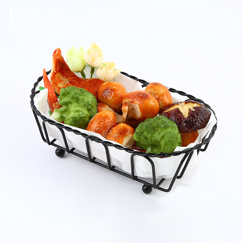 Korean Food Snacks - French Fries Basket, Food Grade Tableware,