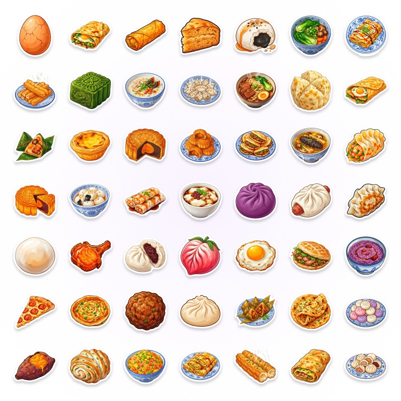 50pcs Chinese Food Diary, Non- - đánh giá và giá Food Good Snacks