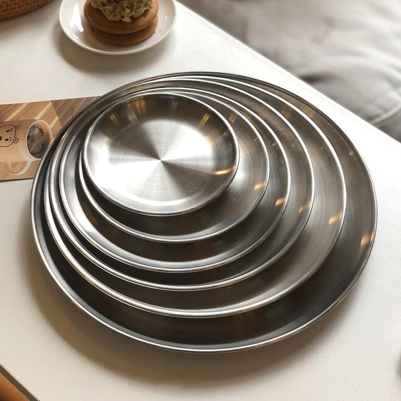 Stainless Steel Plate Food Gra - đánh giá và giá Korean Food Snacks