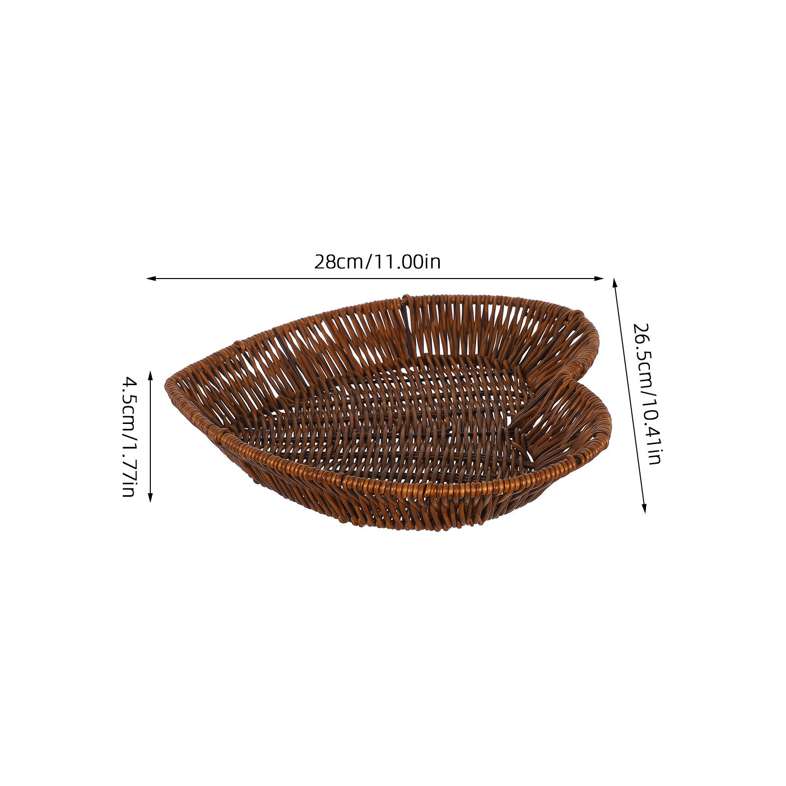 2pcs Heart Rattan Basket Woven - đánh giá và giá Food And Snacks For Picnic