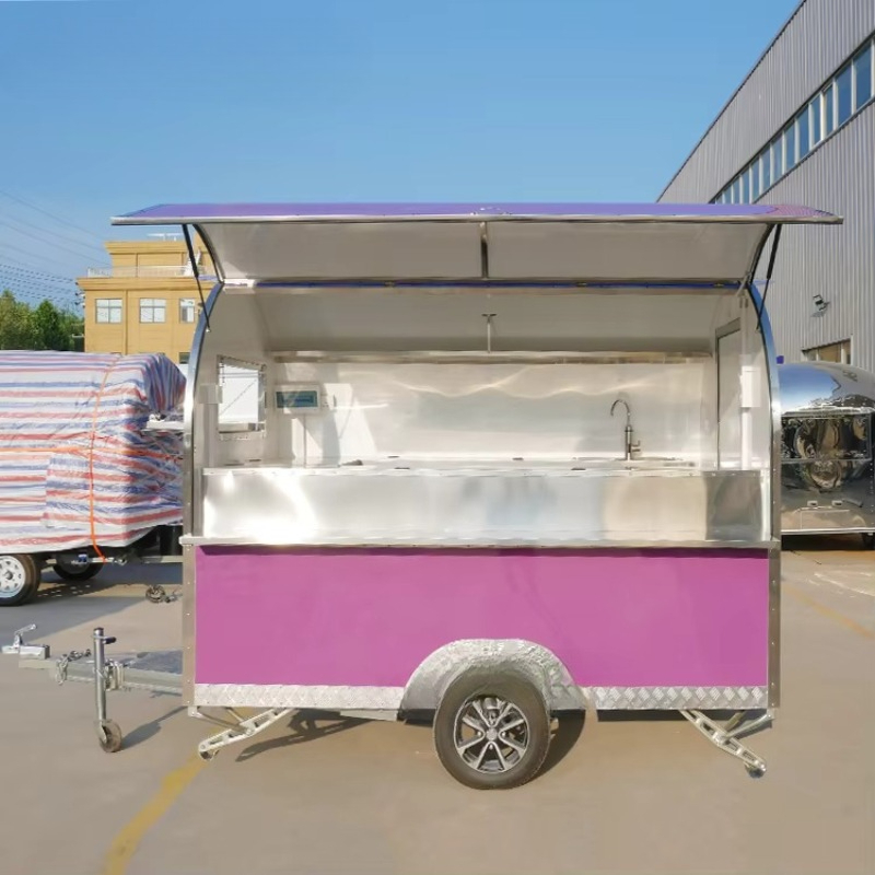 Outdoor Street Fast Food Stall - đánh giá và giá Snacks Food Stall