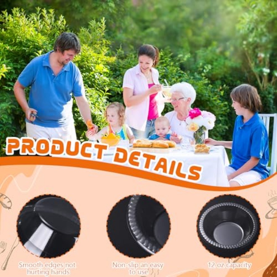 30 Pack 12 oz Disposable Plast - đánh giá và giá Food And Snacks For Picnic