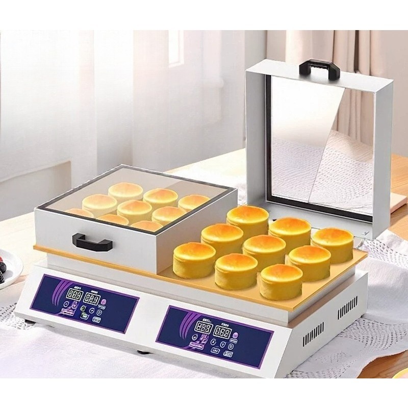 Dual Head Gas Souffle Maker Di - đánh giá và giá Snacks Food Stall