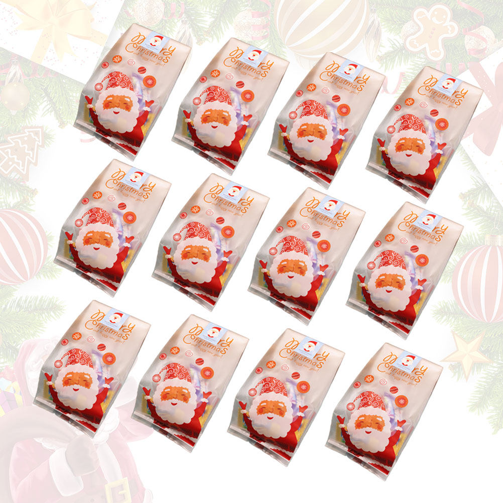 50Pcs Xmas Santa Cookies Bags  - đánh giá và giá Xmas Food Snacks